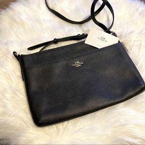 COACH black leather crossbody